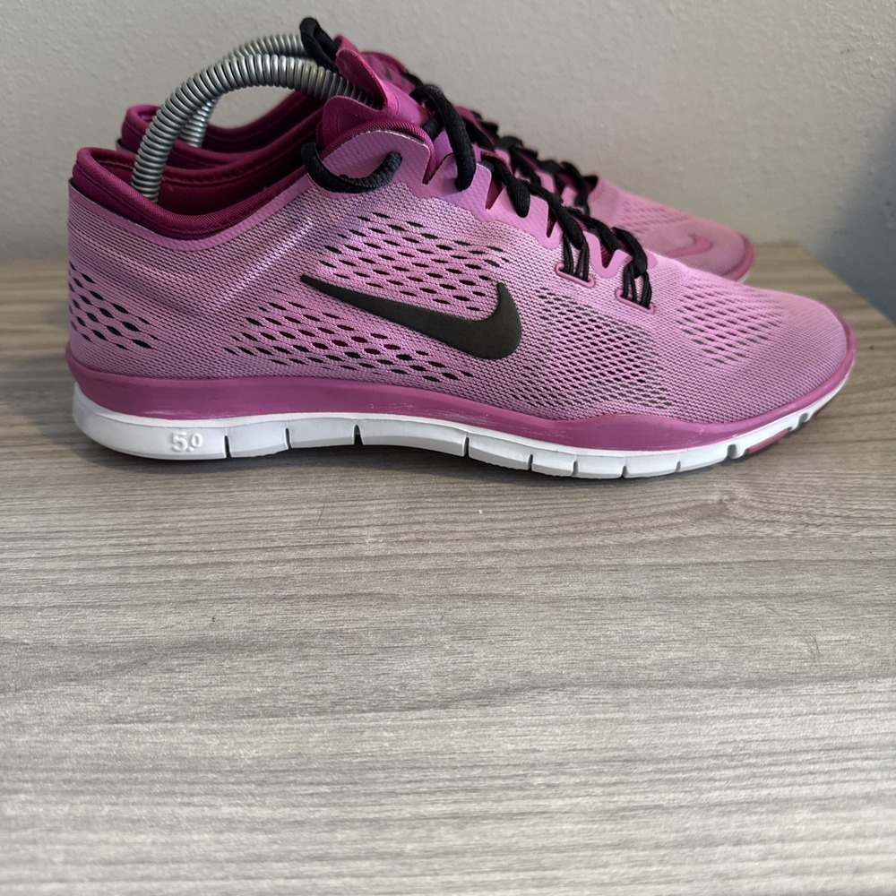 Nike Free 5.0 TR Fit 4 629496 500 Pink Black Running Training Shoes Women's 9.5